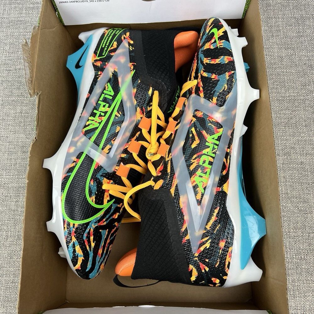 Nike Alpha Menace 4 Elite Cleat 'Travis Kelce' (HF4316-001) Mens Size 12 - Picture 10 of 12